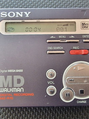 Sony MZ-R70 MD Mini Disc Walkman εγγραφέας αναπαραγωγέας μεταχειρισμένος