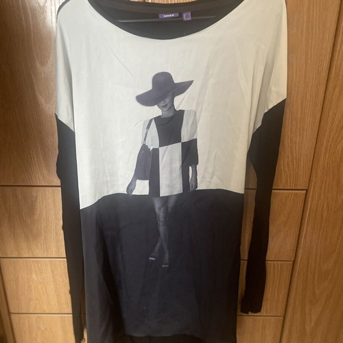 Mexx Fashion dress used, black and white, sizes S and M