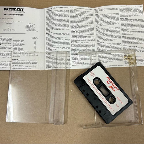 President video game 1987 Amstrad CPC used by Kevin Toms