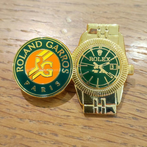Rolex Roland Garros Paris pin new