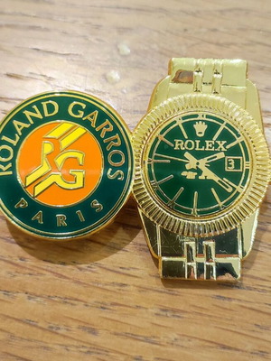 Rolex Roland Garros Paris pin new
