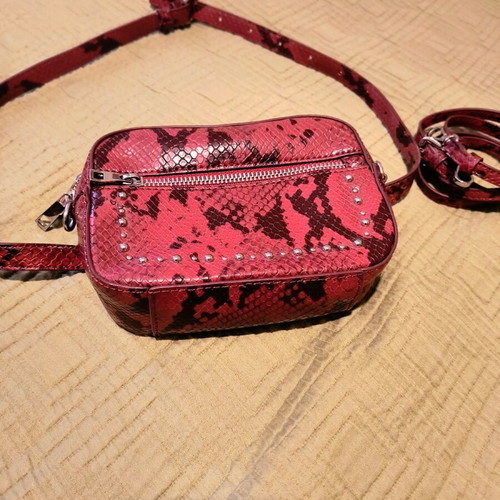 Zara belt bag like new, snake effect with studs and zipper