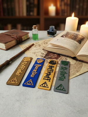 Harry Potter 4-Set Bookmarks New, 3D Printed