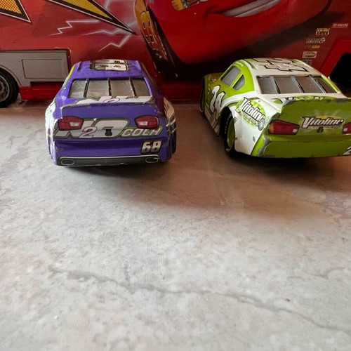Disney Pixar Cars die-cast racers set of 2 like new