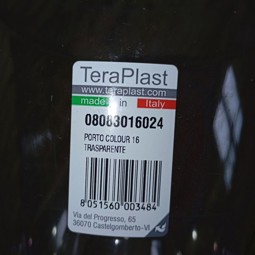 Teraplast transparent plastic orchid pot new 2 liters