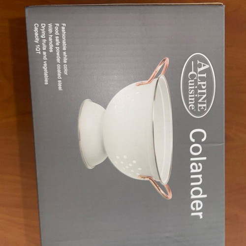 Colander 21cm with side handles white new
