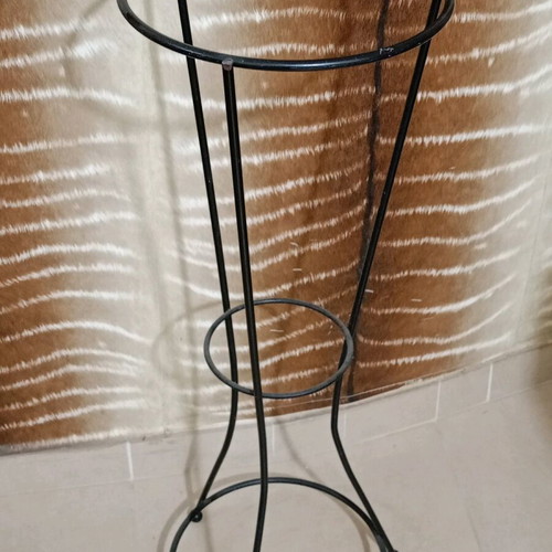 Metal column used, height 80 cm, black
