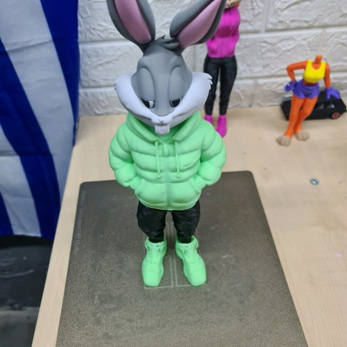 Bugs Bunny 3D figure with phosphorescent jacket new