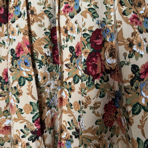 Lindy Bop Floral 50s Dress like new, cotton, beige multicolor, UK10