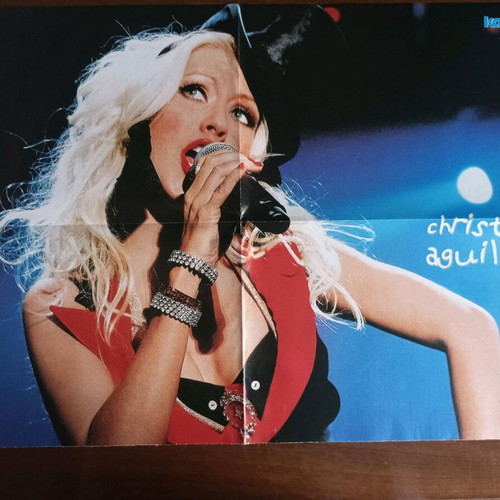 Nelly Furtado / Christina Aguilera double-sided poster like new