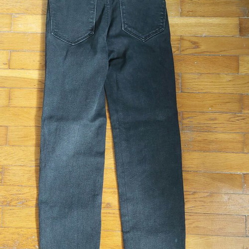 High waist mom slim fit Stradivarius jeans size 34 like new, gray-black