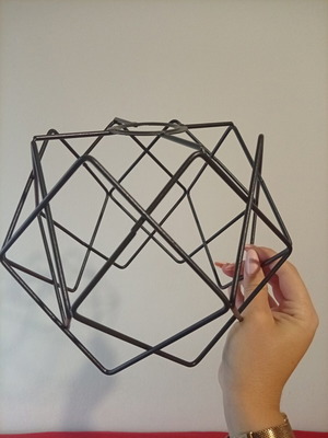 Modern black metal ceiling light