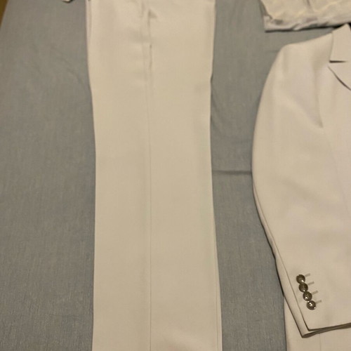 Manuel suit with vest very light blue like new
