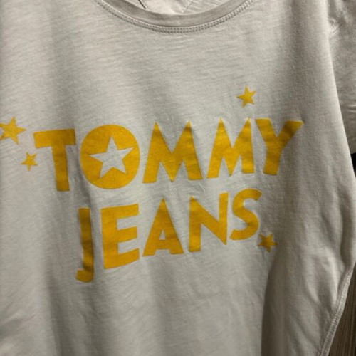 Tommy Jeans T-shirt like new, size M, white and yellow