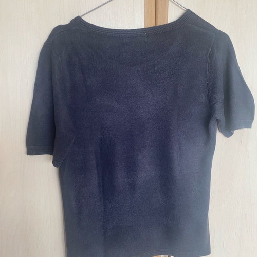 Marks & Spencer blouse used, soft, short-sleeved, blue, size S