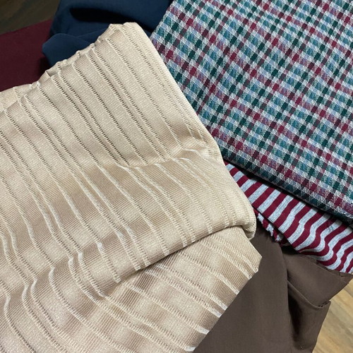 Fabrics new in various patterns and sizes