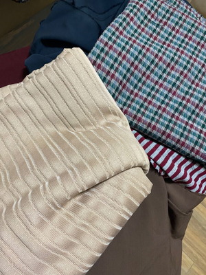 Fabrics new in various patterns and sizes