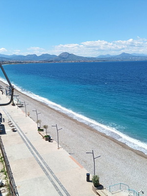 Apartment in Loutraki with sea view, 80 m², 5th floor, furnished