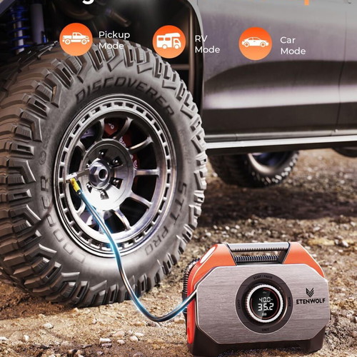 ETENWOLF Vortex S6 powerful cordless air compressor 160 PSI 42 l/min