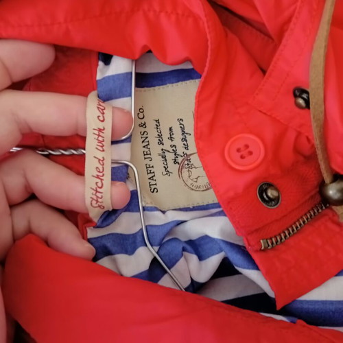 Staff Jeans and Co. women's windbreaker like new, red, size M