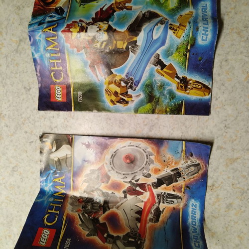 Lego Chima instruction booklets like new, set of 2 for 70200 and 70204