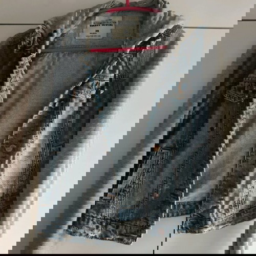 Τζιν τζάκετ με κουκούλα μεταχειρισμένο, μέγεθος M