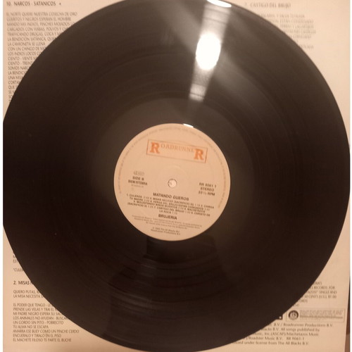 Brujeria Matando Gueros vinyl record like new, metal