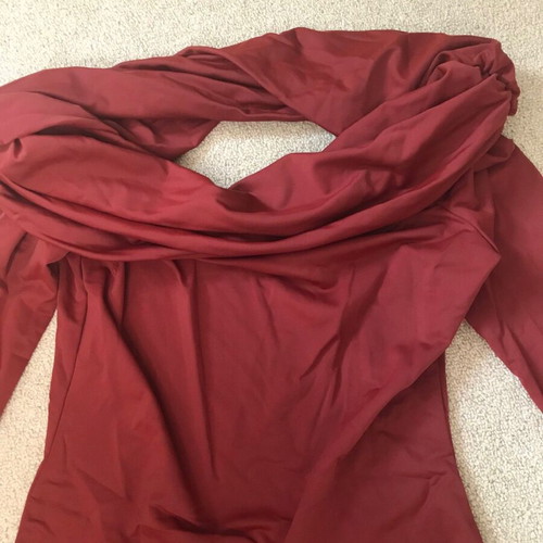 Shein Haute Bodycon Mini Dress Off Shoulder Burgundy Wine Like New