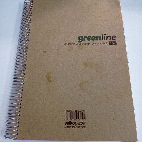 Spiral notebooks like new, 2 pieces, 18x24 cm, 4 subjects