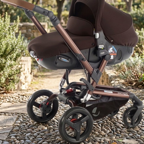 Jane Rider 3in1 stroller system, brown/bronze