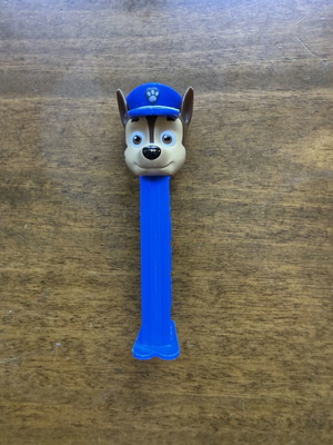 Paw Patrol Chase Pez dispenser used, candy holder, set of 2