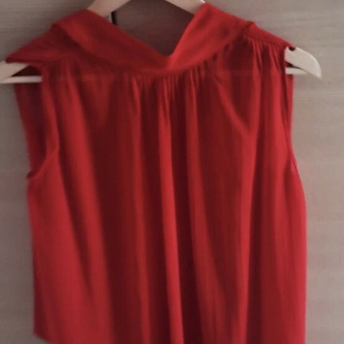Zara red transparent shirt size S like new