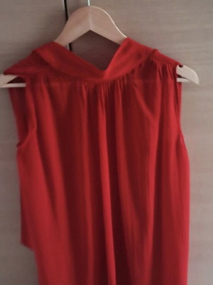Zara red transparent shirt size S like new