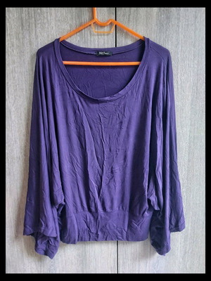 Easy Wear blouse purple like new, plus size