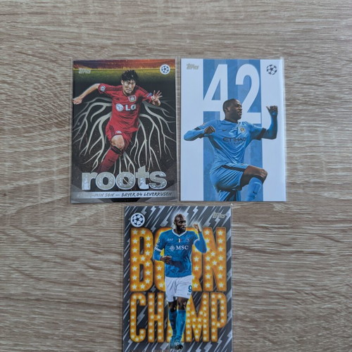 Topps UEFA Club Competitions 2025/26 mixed subset lot of 3 cards like new