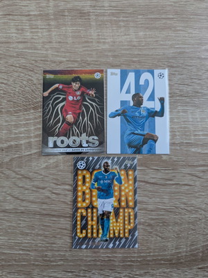 Topps UEFA Club Competitions 2025/26 mixed subset lot of 3 cards like new