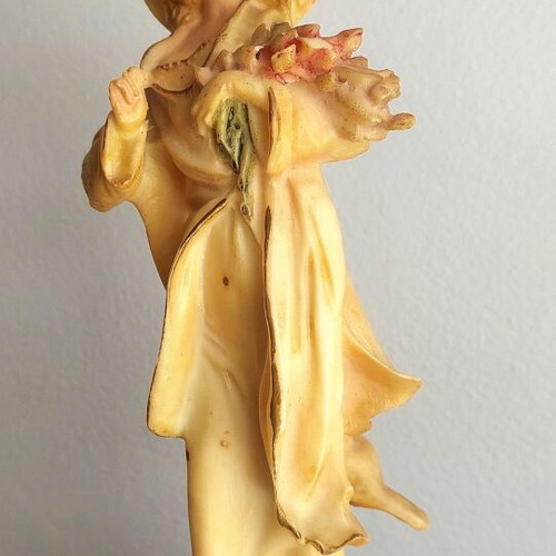 Vintage woman figurine 1900, antique decoration