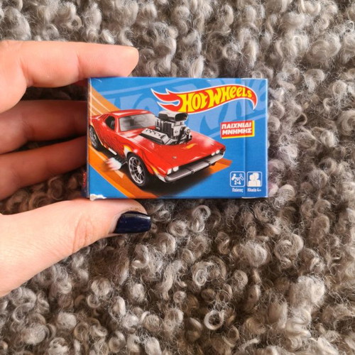 Hot Wheels memory game used with cards