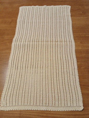 Handmade vintage table runner, cotton thread