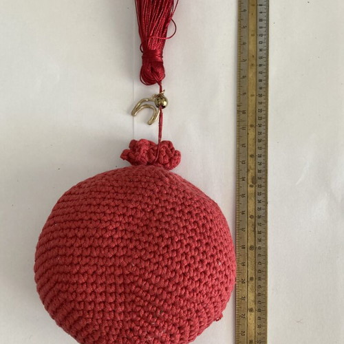 Handmade Crochet Pomegranate Gouri Lucky Charm 15cm