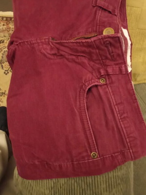 Панталон от кадифе бордо тесен еластичен H&M като нов, размер S 36 8