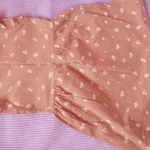 H&M dress for girls 4-6 years, 110-116 cm, beige and brown