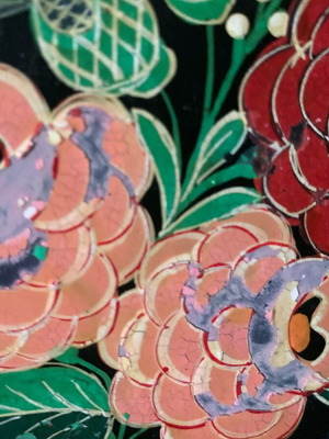 Handmade decorative plate used