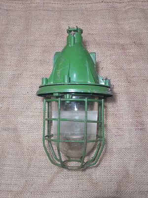 Ship Shelter Lantern used, Soviet 1978, vintage industrial