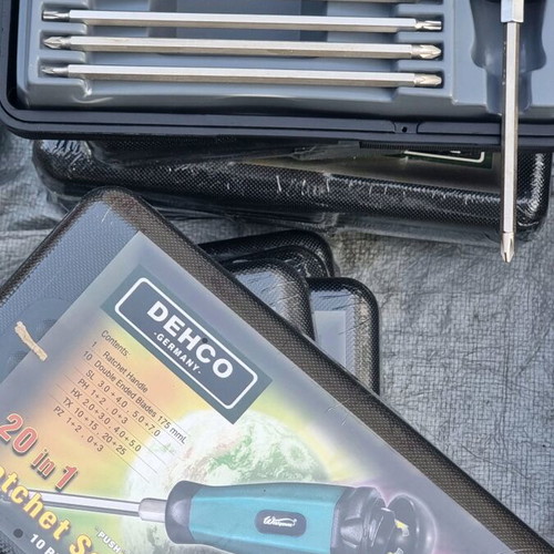 DEHCO Germany 20 in 1 Ratchet Screwdriver set new