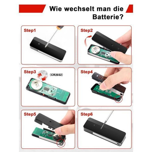 868 MHz Garage Door Remote Control, 4 Channels, Set of 2