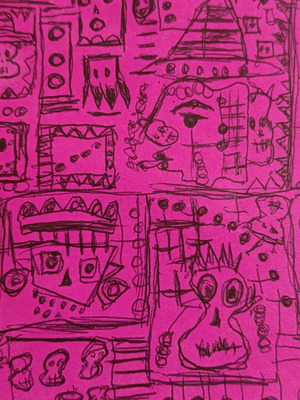 Modern art print 21x29 cm on high-quality paper, new