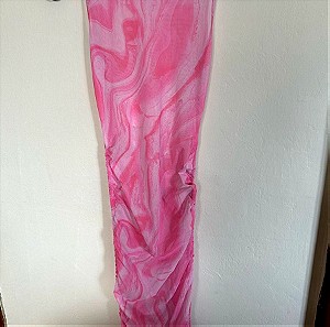 Ροζ φορεμα ASOS διαφανο