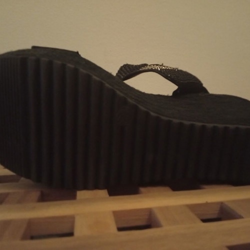 Vintage women's platform sandals flatform size 36 black like new