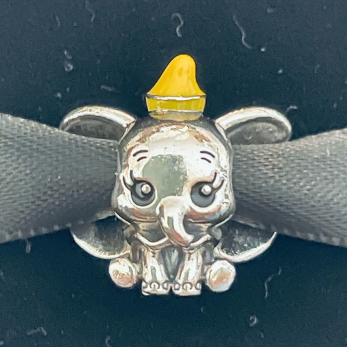 Pandora x Disney Dumbo charm like new, yellow and silver